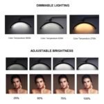 Lámpara LED Media Luna de pie con o sin brillos | Incluye porta celular — imagen 10