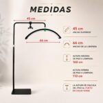 Lámpara LED Media Luna de pie con o sin brillos | Incluye porta celular — imagen 2