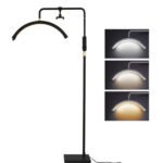 Lámpara LED Media Luna de pie con o sin brillos | Incluye porta celular