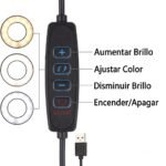 Lámpara LED con lupa aumento x5 | Incluye base y clip — imagen 5