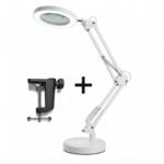 Lámpara LED con lupa aumento x5 | Incluye base y clip — imagen 3