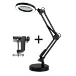 Lámpara LED con lupa aumento x5 | Incluye base y clip — imagen 2