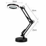 Lámpara LED con lupa aumento x5 | Incluye base y clip — imagen 8