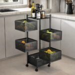 Carrito organizador de Acero de carbono con ruedas