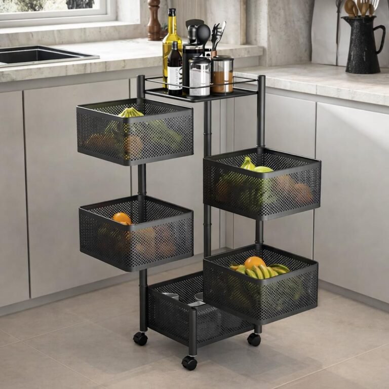 Carrito organizador de Acero de carbono con ruedas