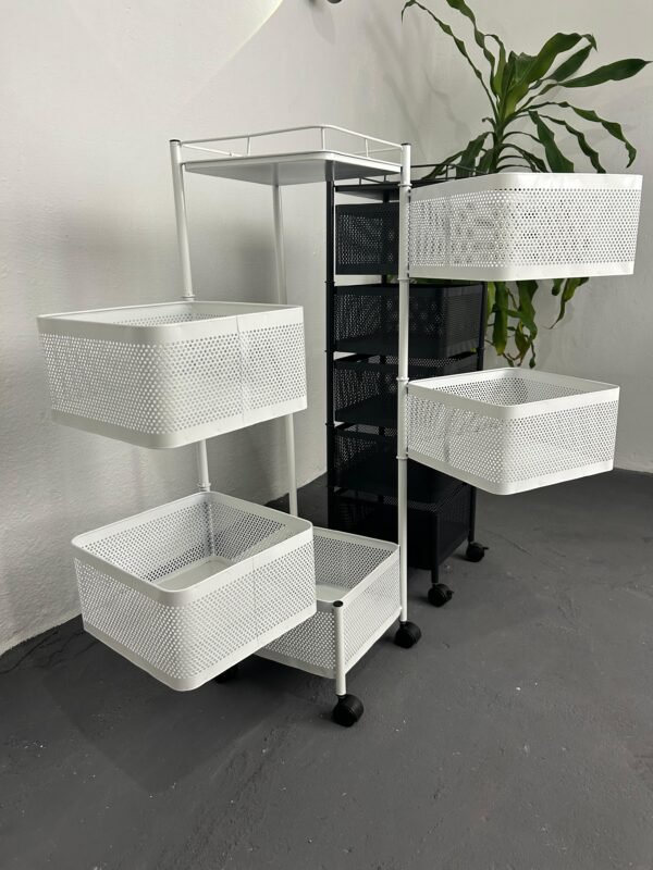 Carrito organizador de Acero de carbono con ruedas - Imagen 3