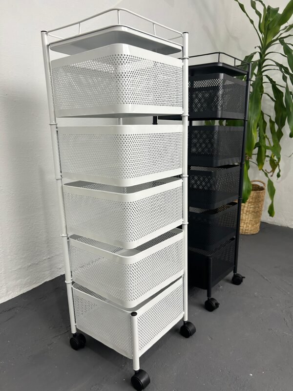 Carrito organizador de Acero de carbono con ruedas - Imagen 4