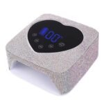 Lámpara UV/LED Inalámbrica para uñas 72W corazón brillos