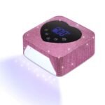 Lámpara UV/LED Inalámbrica para uñas 72W corazón brillos — imagen 2