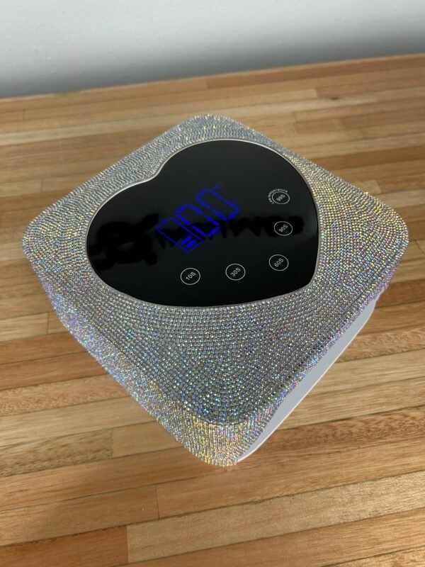 Lámpara LED UV Inalámbrica para uñas 72W corazón brillos - Imagen 7
