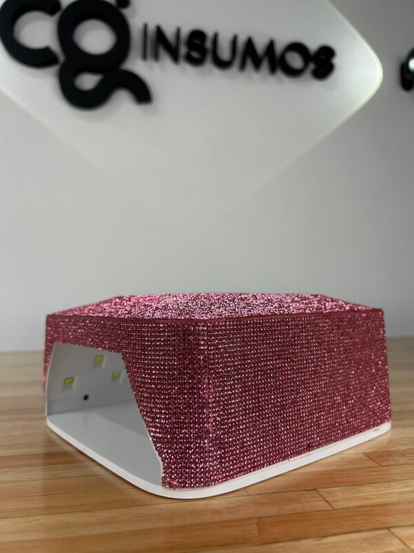 Lámpara LED UV Inalámbrica para uñas 72W corazón brillos - Imagen 8