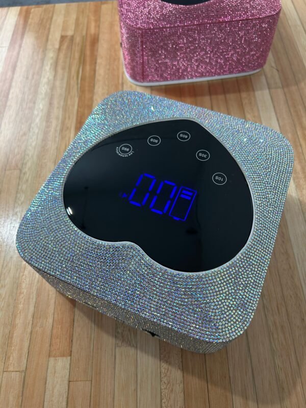 Lámpara LED UV Inalámbrica para uñas 72W corazón brillos - Imagen 10