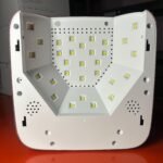 Lámpara UV/LED Inalámbrica para uñas 72W corazón brillos — imagen 8
