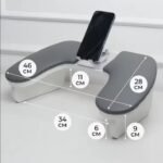 Apoya manos premium con base de madera y porta celular — imagen 9