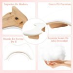 Apoya manos en U con base en madera — imagen 3