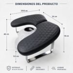 Apoya manos ergonómico en U con patas metálicas — imagen 4